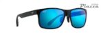 occhiali da sole maui jim b432 2m red sands nero/blu
