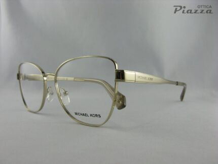 occhiali da vista Michael Kors in metallo oro chiaro MK3085 1014