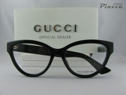 cat-eye occhiali da vista gucci GG1581O 001 ottica piazza rsm