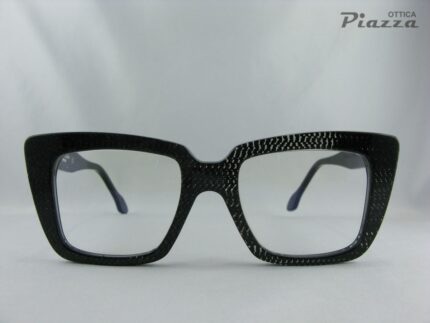 occhiali da vista donna nero con textures ottica piazza san marino