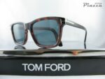 occhiali da sole havana lenti blu scuro tom ford FT1179/S 54V
