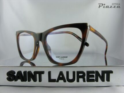 SL214 kate thin opt 003 havana lucido occhiali da vista saint laurent ottica piazza san marino