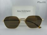 occhiali da sole in metallo dorato Ana Hickman ottica piazza rsm