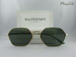 occhiali da sole in metallo dorato ana hickman ottica piazza rsm