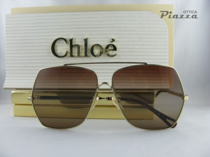 occhiali dalla forma originale a goccia ch0278s chloe