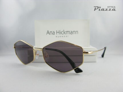 ana hickman occhiali da sole metallo esagonali hi3231 04A ottica piazza rsm