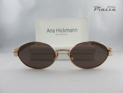 occhiali ovali in metallo ana hickmann ottica piazza rsm ah3341 04b