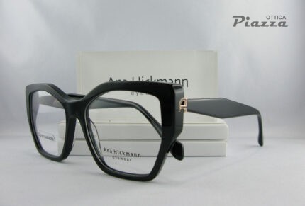 lente squadrata cat eye occhiali da vista con clip ana hickmann ottica piazza rsm
