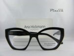 occhiali da vista neri con dettaglio oro cat eye ana hickmann ah6621