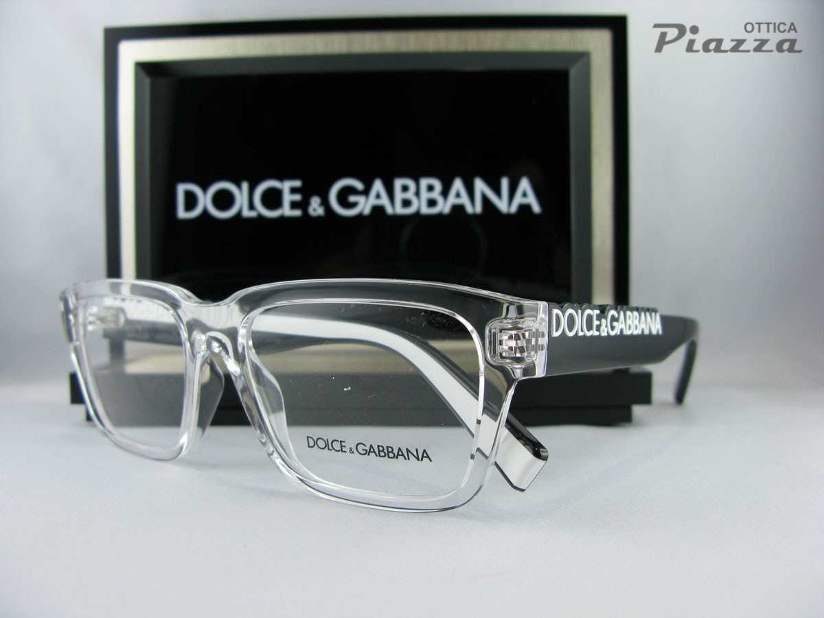 IMG_7339 occhiali da vista dolce e gabbana telaio trasparente dg5112 ottica piazza rsm