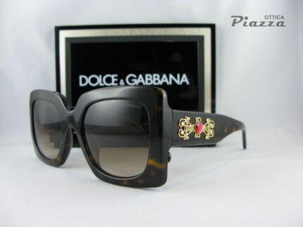 dettaglio in metallo dorato e swarowski dolce e gabbana occhiali da sole dg4525b 502/13 ottica piaza rsm