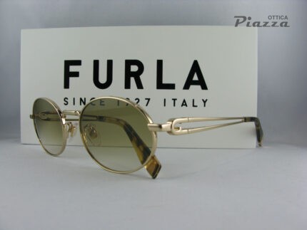 occhiali da sole in metallo furla sfub30 0300