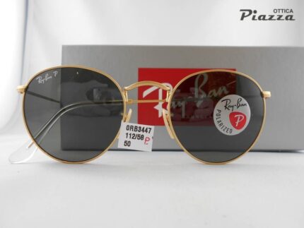 Occhiali da sole Ray Ban 3447 112/58 polarizzato round metal