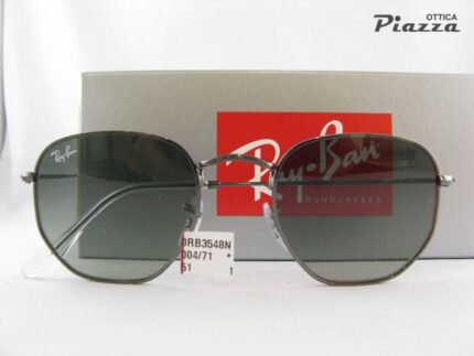 Occhiali da sole Ray Ban 3548N 004/71 Hexagonal 8056597077354