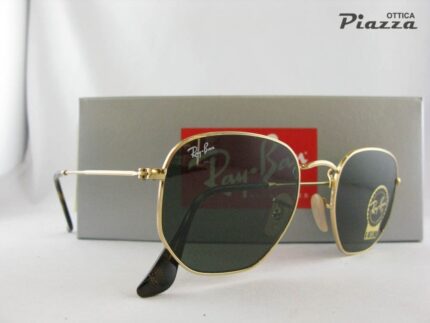 Occhiali da sole ray Ban 3548N 001 Hexagonal 8053672611632
