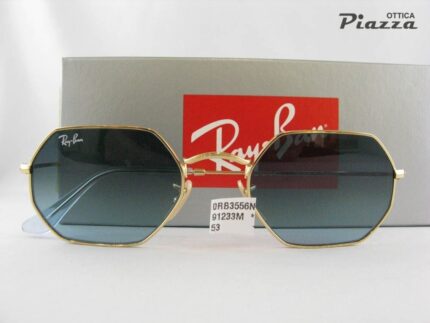 Occhiali da sole Ray Ban 3556N 91233M Octagonal 8056597077507