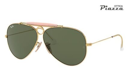 Occhiali da sole Ray Ban 3138 001 SHOOTER cerchietto parasudore