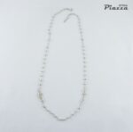 Collana Rosario Argento con croce a lato