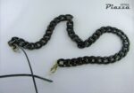 Catenella per occhiali e mascherine nera in lastra nera