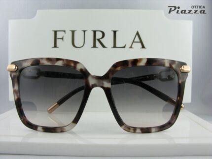 Occhiali da sole Furla SFU713 06FM tartarugati rosati