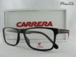 Occhiali da vista Carrera 8885 BLX nero opaco e rossi