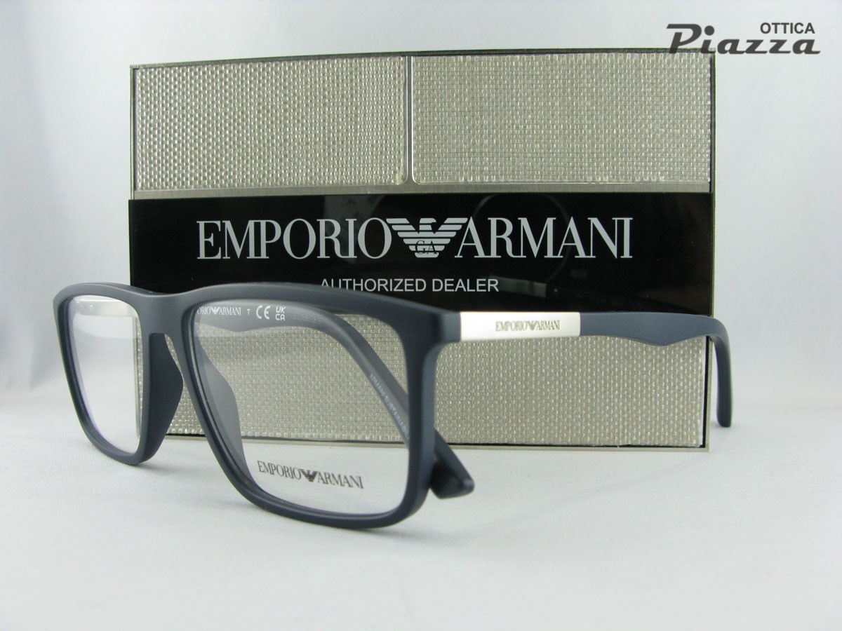Occhiali da vista Emporio Armani EA3221 5088 blu opaco