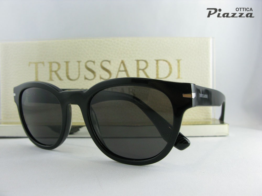 Occhiali da sole Trussardi TSM9018 A01 neri phantos