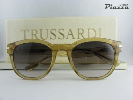 Occhiali da sole Trussardi TSM9018 T02 gialli phantos