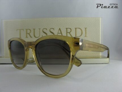 Occhiali da sole Trussardi TSM9018 T02 gialli phantos