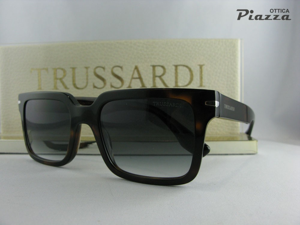 Occhiali da sole Trussardi TSM9019 G23 marroni avana