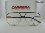 occhiali da vista Carrera 1135 I46 metallo dorato e neri