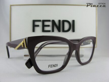 Occhiali da vista Fendi FE50073I 081 Fendi First rossi bordò