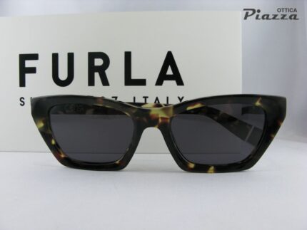 Occhiali da sole Furla SFU777 05AW marroni scuro