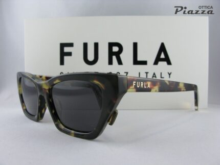 Occhiali da sole Furla SFU777 05AW marroni scuro