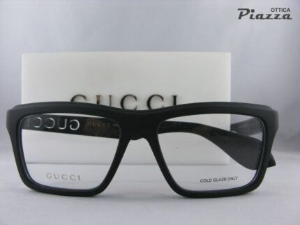 Occhiali da vista Gucci GG1573O 001 neri opaco 8056376488883