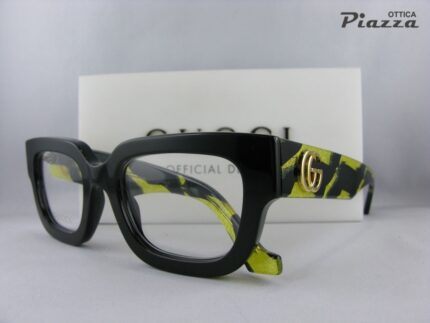Occhiali da vista Gucci GG1548O 006 asta striata  8056376488616
