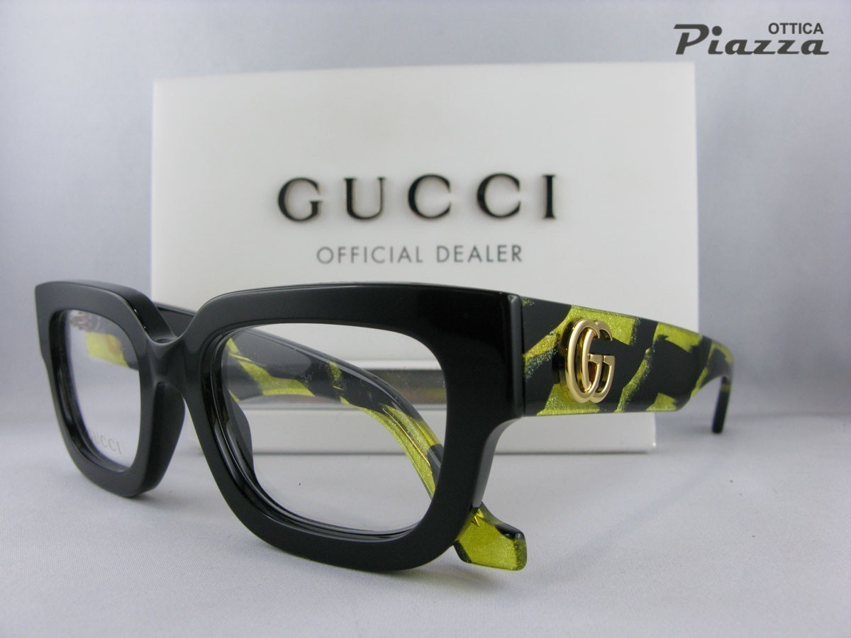 Occhiali da vista Gucci GG1548O 006 asta striata  8056376488616
