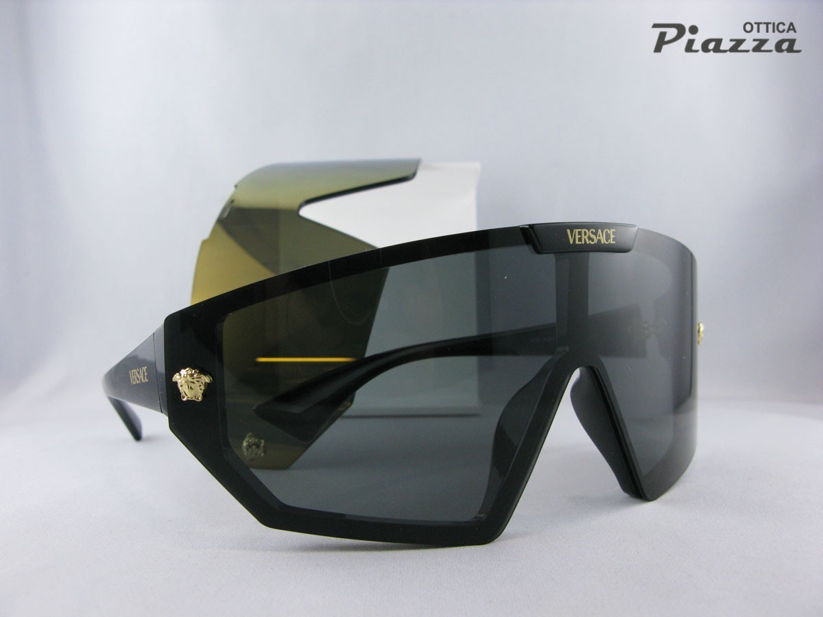 Occhiali da sole Versace VE4461 GB1/87 mascherina doppia lente Occhiali da sole Versace VE4461 GB1/87 mascherina doppia lente