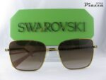 Occhiali da sole Swarovski SK7015 400713 rettangolari oro rosso