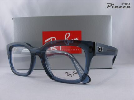 Occhiali da vista Ray Ban RX7217 8266 Chad blu scuro trasparente