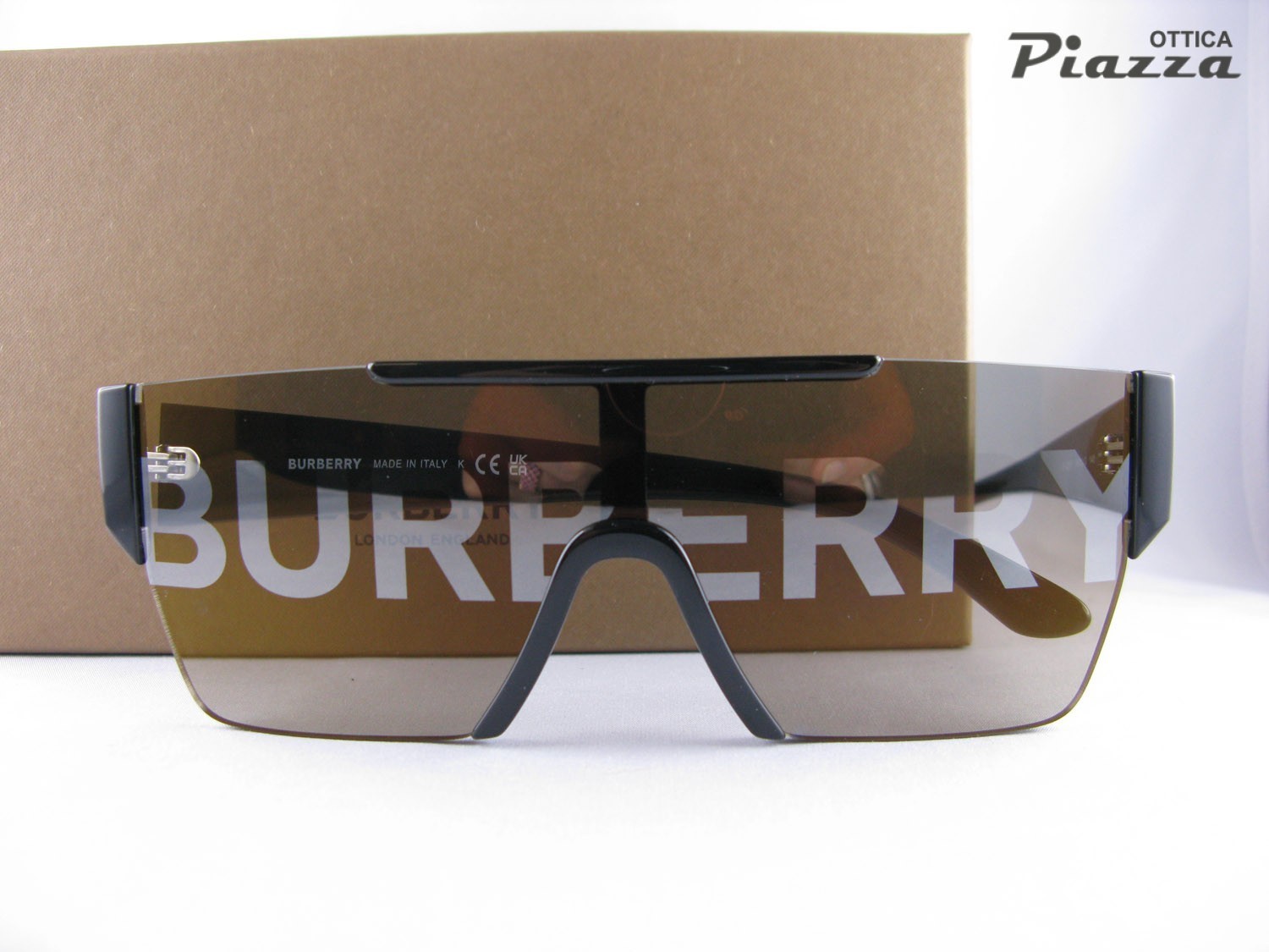 Occhiali da sole Burberry BE4291 3001/G mascherina logata