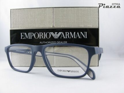 occhiali da vista emporio armani ea3233 5763 blu opaco