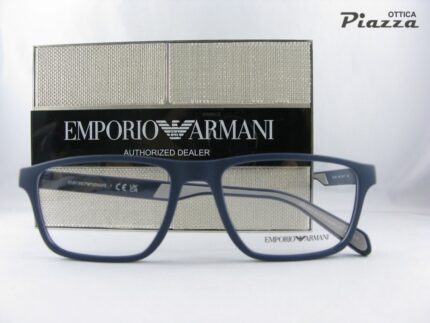 occhiali da vista emporio armani ea3233 5763 blu opaco