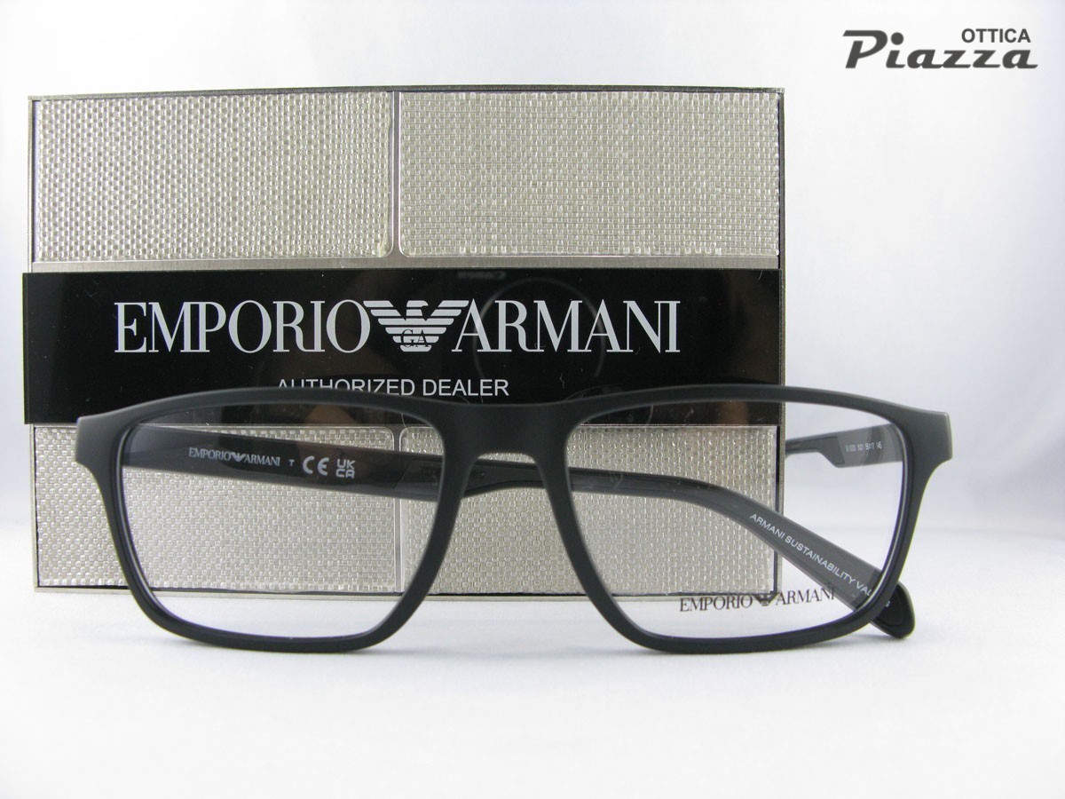 occhiali da vista emporio armani ea3233 5001 neri opaco