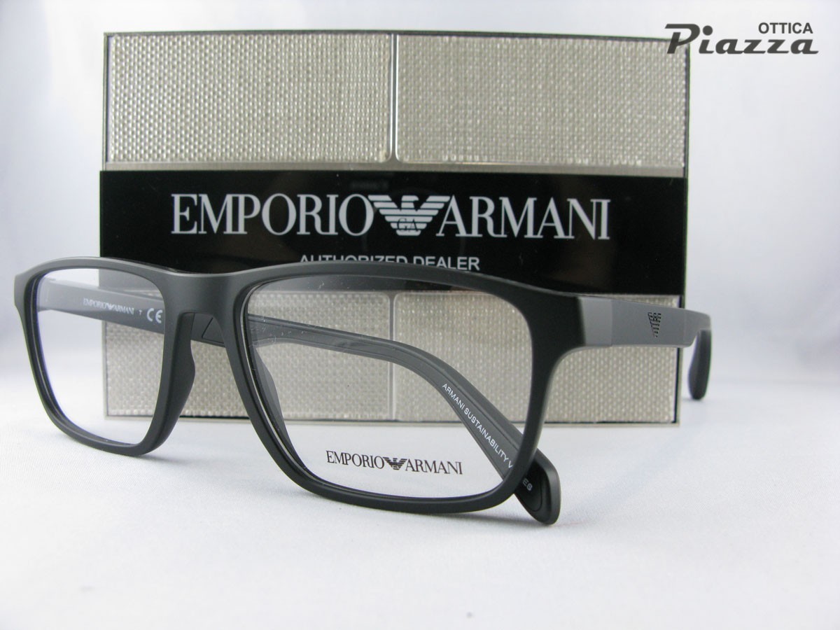 occhiali da vista emporio armani ea3233 5001 neri opaco