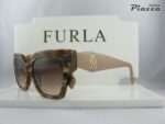 occhiali da sole furla sfu811 06yh marroni striati